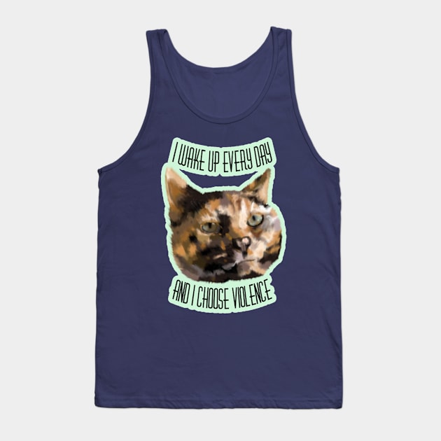 Torties Are Always Trouble Tank Top by nonbeenarydesigns